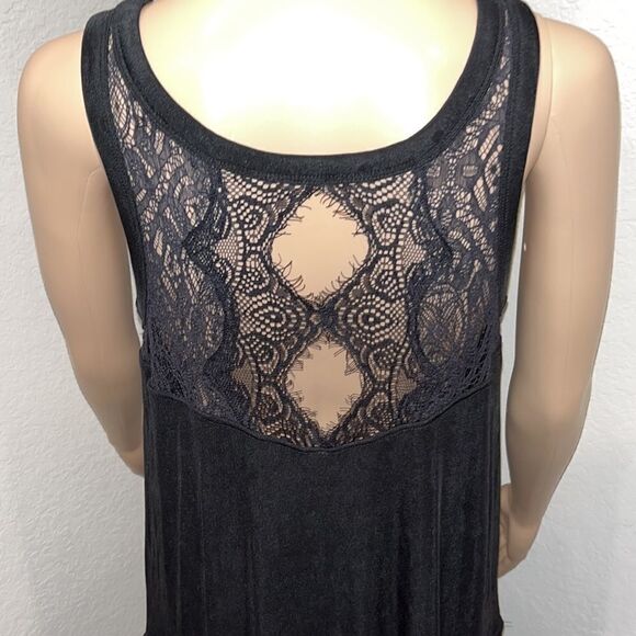 NWOT-Free People black asymmetrical little black dress. - Picture 4 of 8